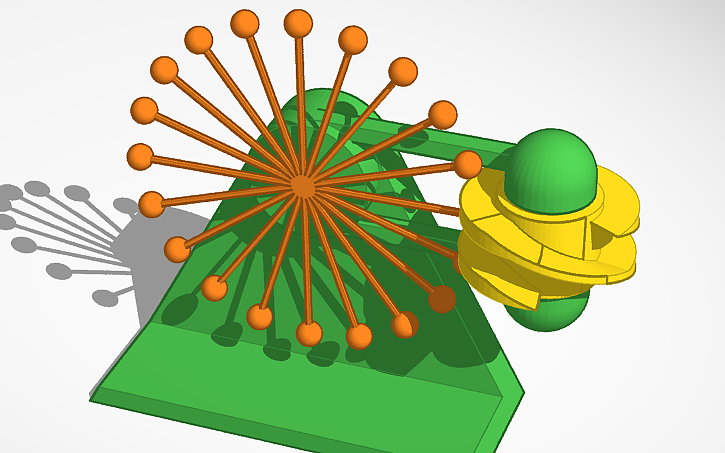 3D design Intermittent Worm Gear SIM LAB - Tinkercad