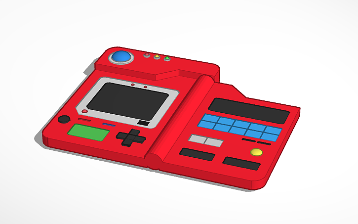 3D design Pokedex - Tinkercad