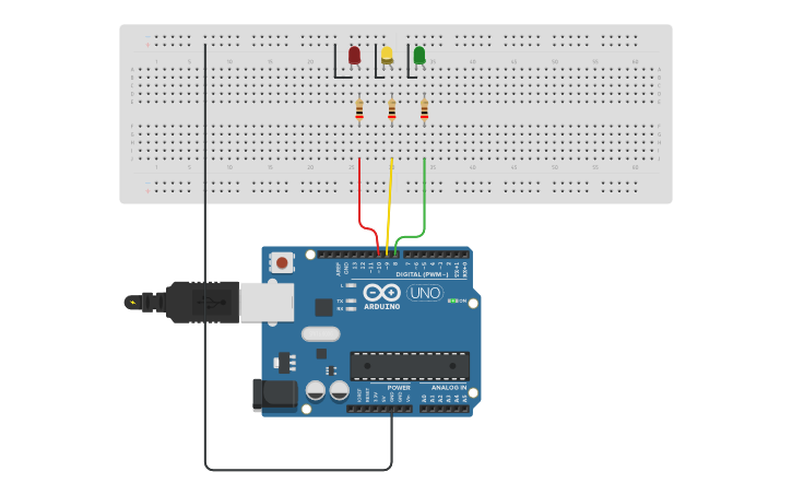 Circuit design Construction of traffic light controller using Arduino ...