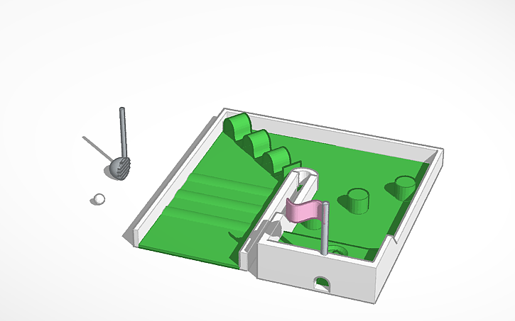 3D design Desktop Mini Golf - Tinkercad