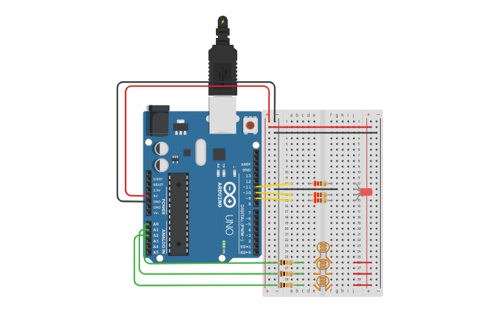 Circuit design Dylan Chacón 9B P4 | Tinkercad