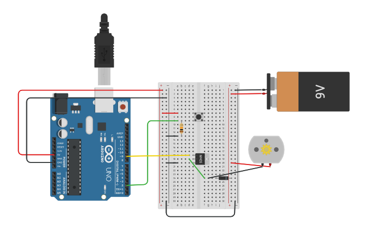 Circuit design Arduino Project #9: Motorized Pinwheel by Vincent Ortega ...