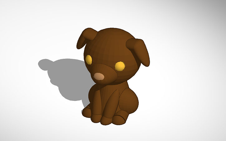 3D design dog - Tinkercad