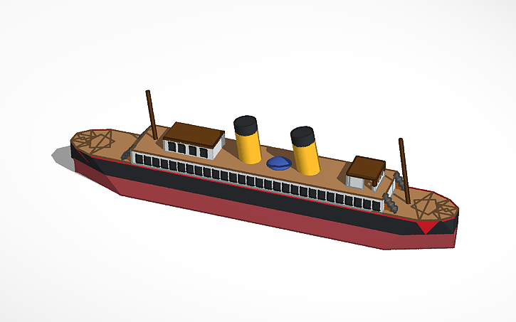 3D design Ship - Tinkercad