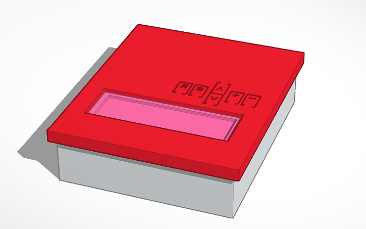 3D design Arduino ve LCD Shilt ve Ek devre Alanı Kutusu - Tinkercad
