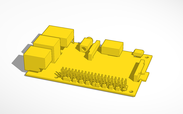 3d Design Raspberry Pi3 Bmodel Tinkercad 7987