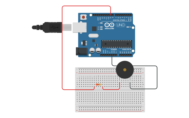 Circuit design Arduino and Piezo Speaker | Tinkercad