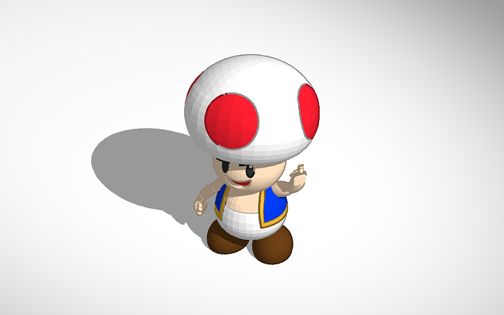 3D design Copy of Nintendo: Toad! (Requested by PUPPY LOVER #1) except ...