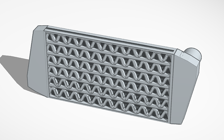 3D design radiator - Tinkercad