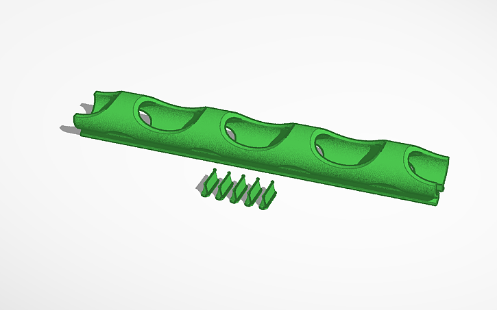 3D design Clip in cable routing for 20X20 - Tinkercad