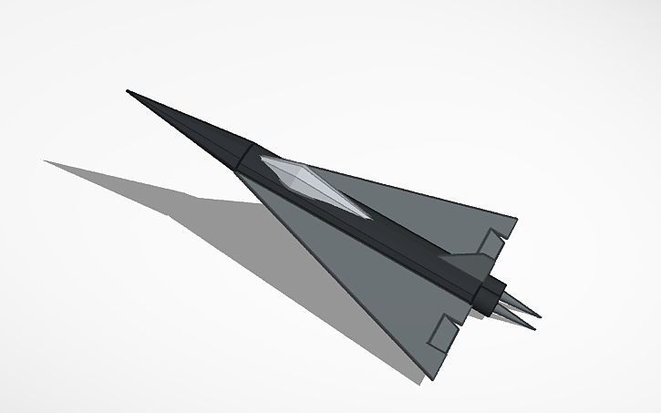 3D design Avion Despegando - Tinkercad