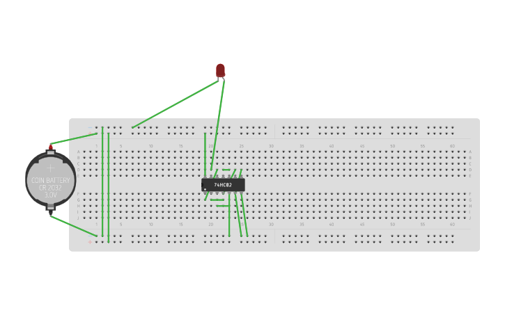 Circuit design EX OR gate using NOR Gate | Tinkercad
