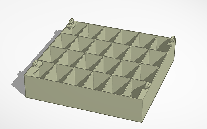 3D design ikea skadis benchy rack - Tinkercad