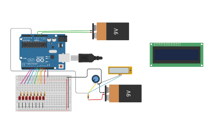 Circuit design Simulación báscula - Tinkercad