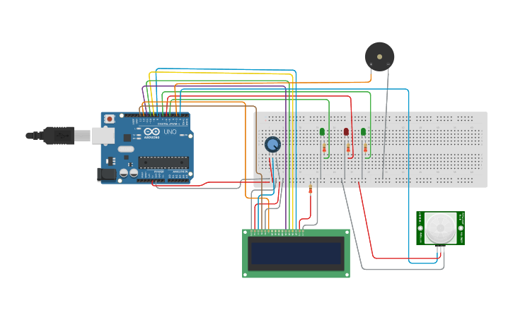 Circuit design Project IOT - Tinkercad
