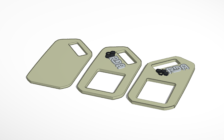 3D design Copy of Avatar RDA Dog Tag V2 - Tinkercad