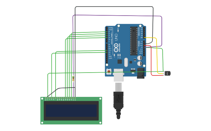 Circuit Design Lm35 Temperature Sensors With Lcd Tinkercad 3691