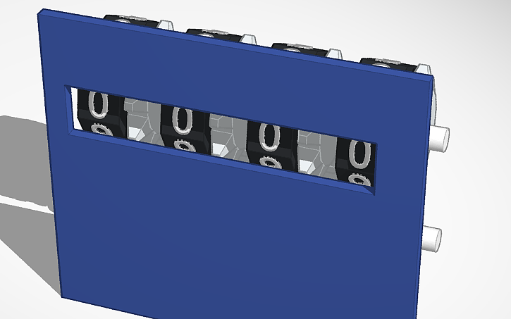 3D design Broken Bathroom Counting Machine! - Tinkercad