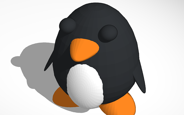 3D design penguin - Tinkercad