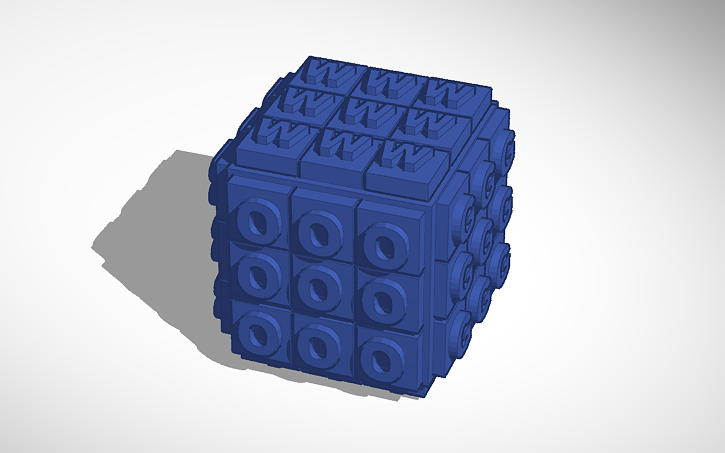 3D design texture rubiks cube - Tinkercad