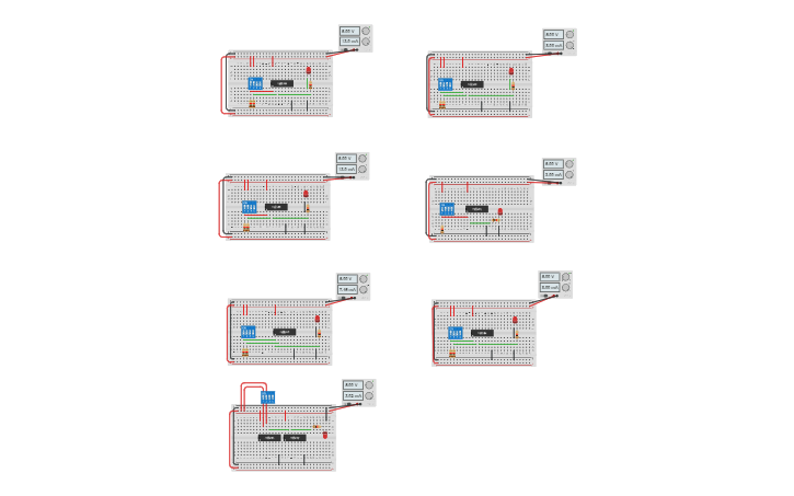 Circuit design LOGIC GATES - Tinkercad