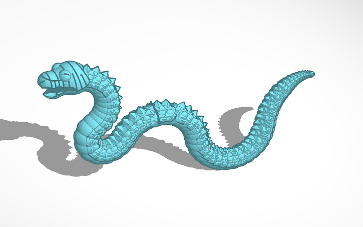 3D design snake - Tinkercad