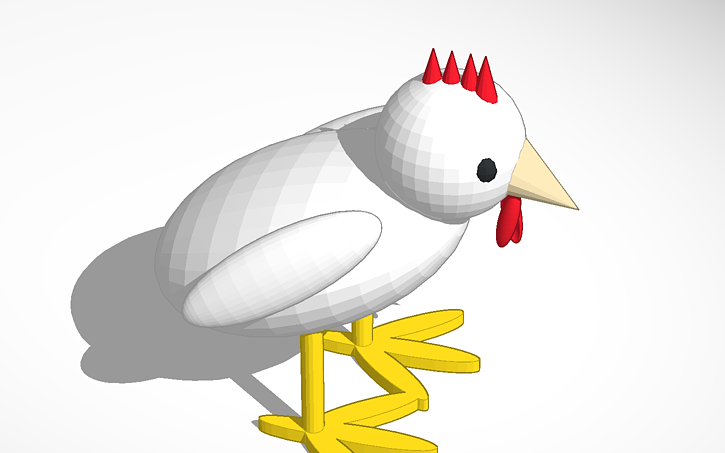 3D design Chicken - Tinkercad