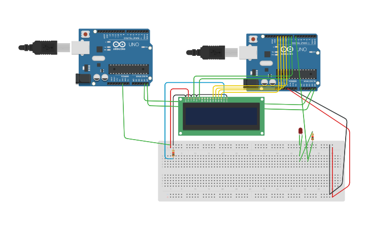 Circuit design Copy of LCD - Tinkercad