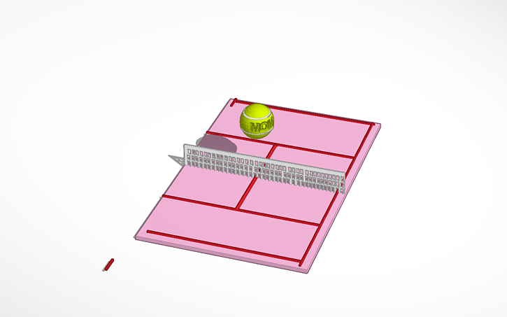 3D design tennis court | Tinkercad