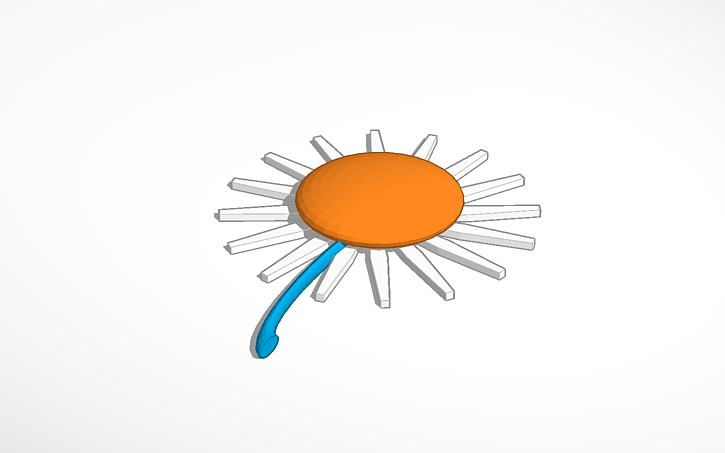 3D design daisy - Tinkercad