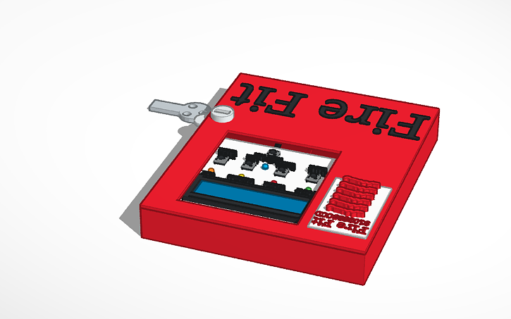 3D design Fire Alarm Panel - Tinkercad