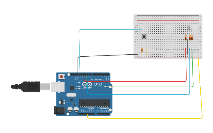 Circuit design led - Tinkercad