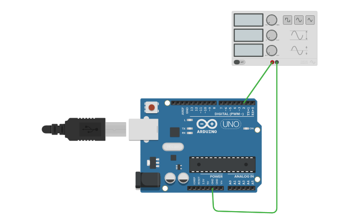 Circuit design anemometre - Tinkercad