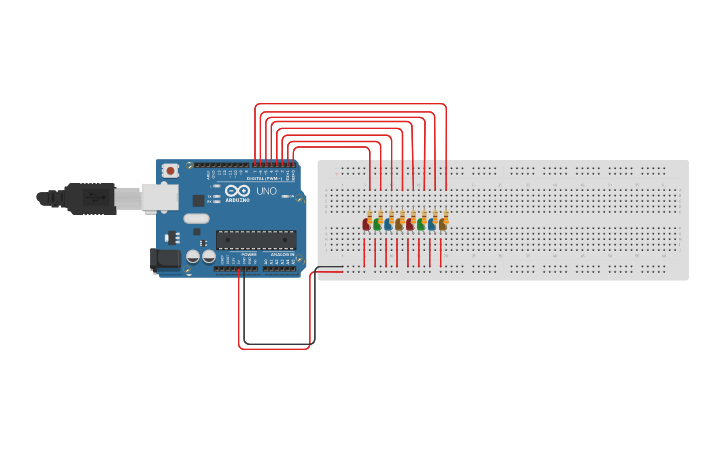 Circuit design Encendido de led - Tinkercad