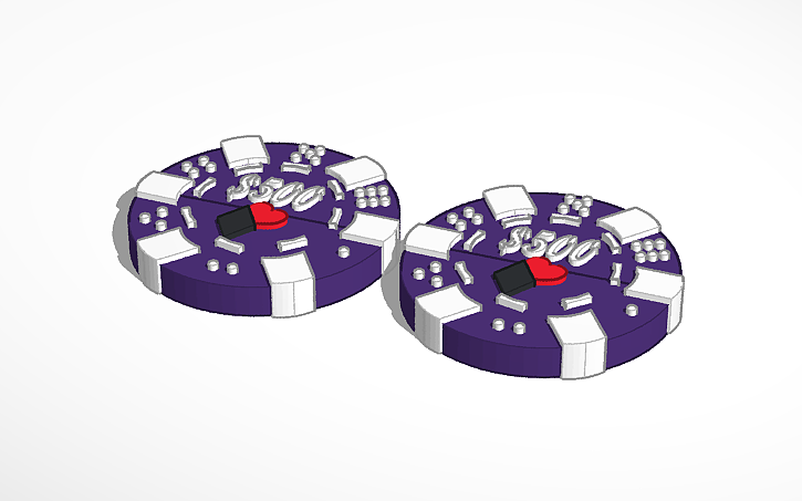 3D Design Poker Chip Tinkercad
