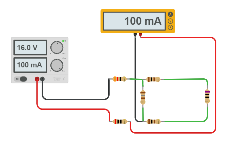 Circuit design Mixto resistencias 3.18 - Tinkercad