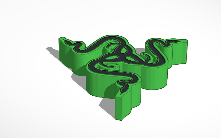 razer logo tinkercad razer logo tinkercad