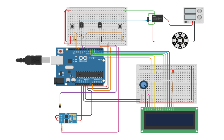 Circuit design IoT - Tinkercad