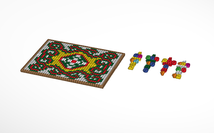 3D design floor carpet - Tinkercad