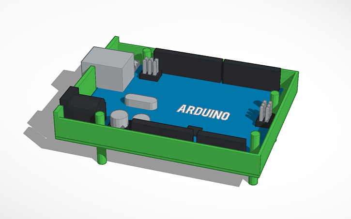 3D design Arduino template - Tinkercad