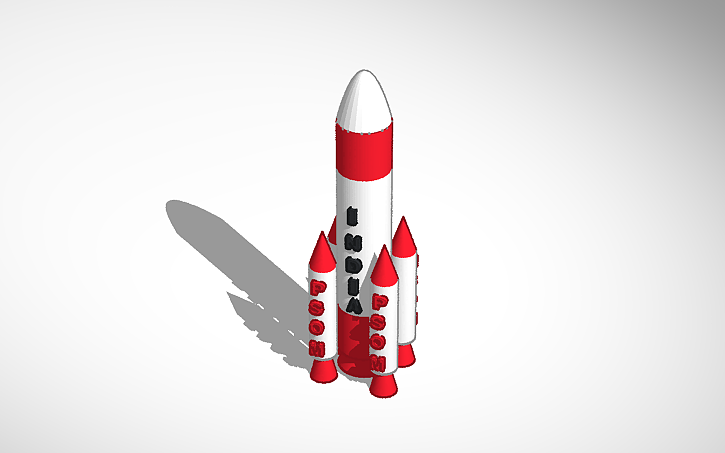 3D design ISRO Rocket Launcher | Tinkercad
