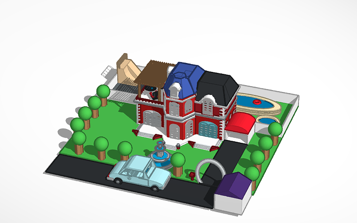 3D design huis Tinkercad