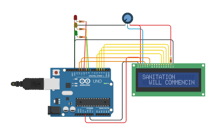 Circuit design UV LIGHT INDICATOR - Tinkercad