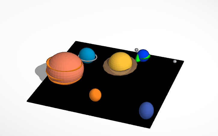 3d Design Planets Tinkercad