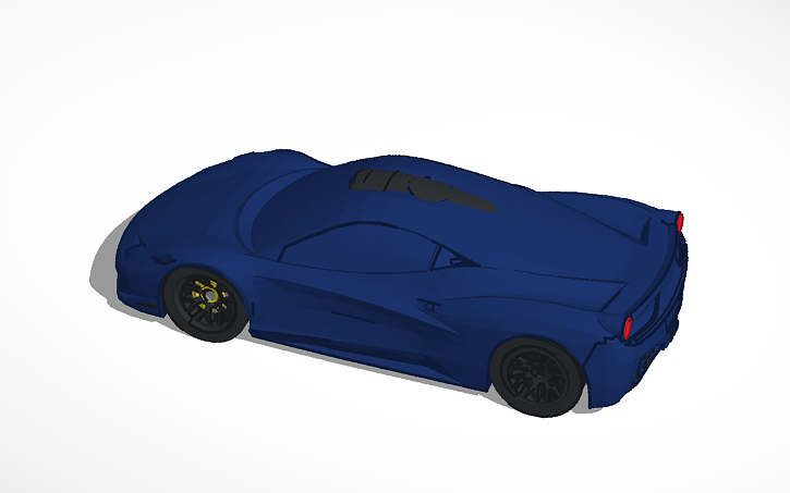 3D design Ferrari 458 - Tinkercad