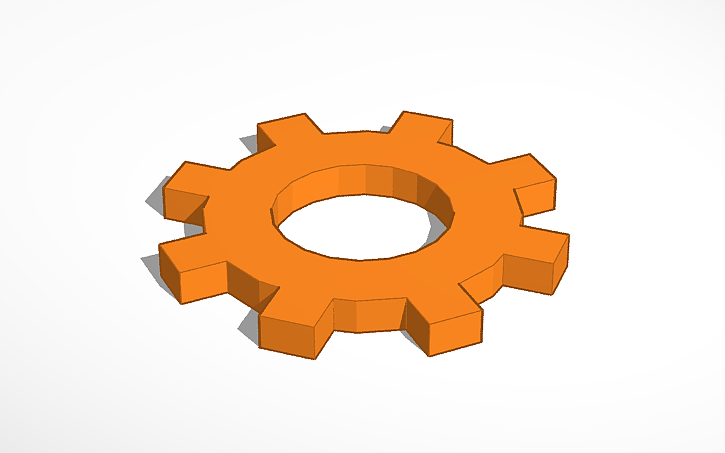 3D design Make a Gear in Tinkercad - Tinkercad