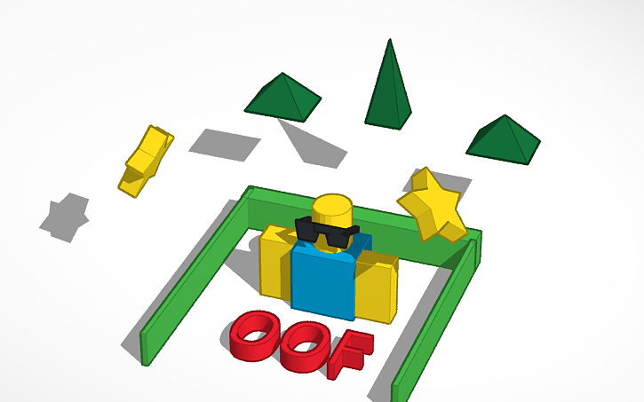 3d Design Roblox N00b Tinkercad