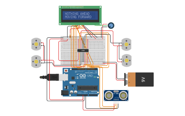 Circuit design IOT - PROJECT PHASE-I - Tinkercad