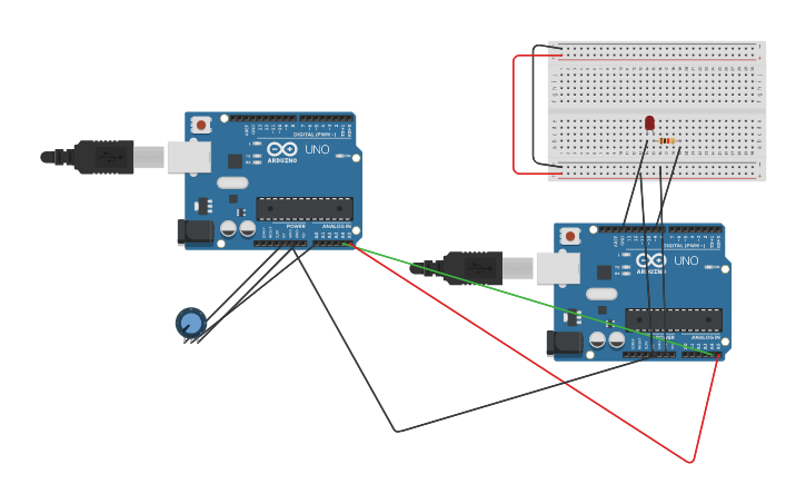 Circuit design I2c - Tinkercad