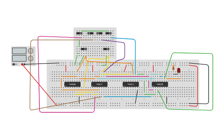 Circuit design 4x1 circuit | Tinkercad